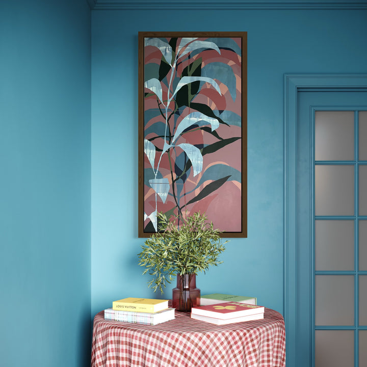 The artwork, Shaped by the Tides, No. 1, by Shana Grugan, displayed in a room.