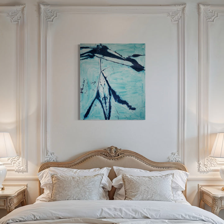 The artwork, Lily & Friends: She Doesn't Stand a Chance, by Lia Rodi, displayed in a room.