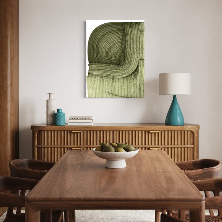 The artwork, Shell, by Alina Glotova, displayed in a room.