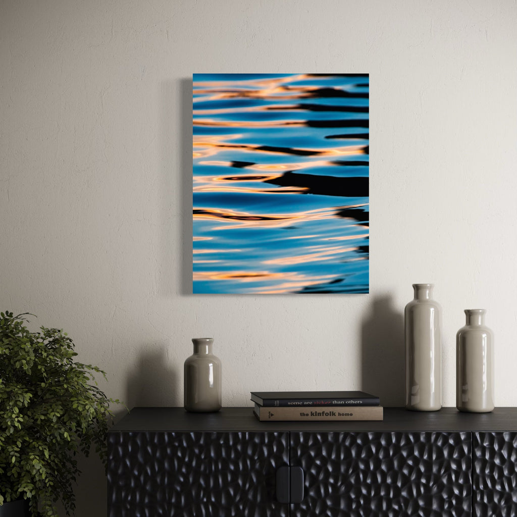 The artwork, Shimmer, by Kyle Murphy, displayed in a room.