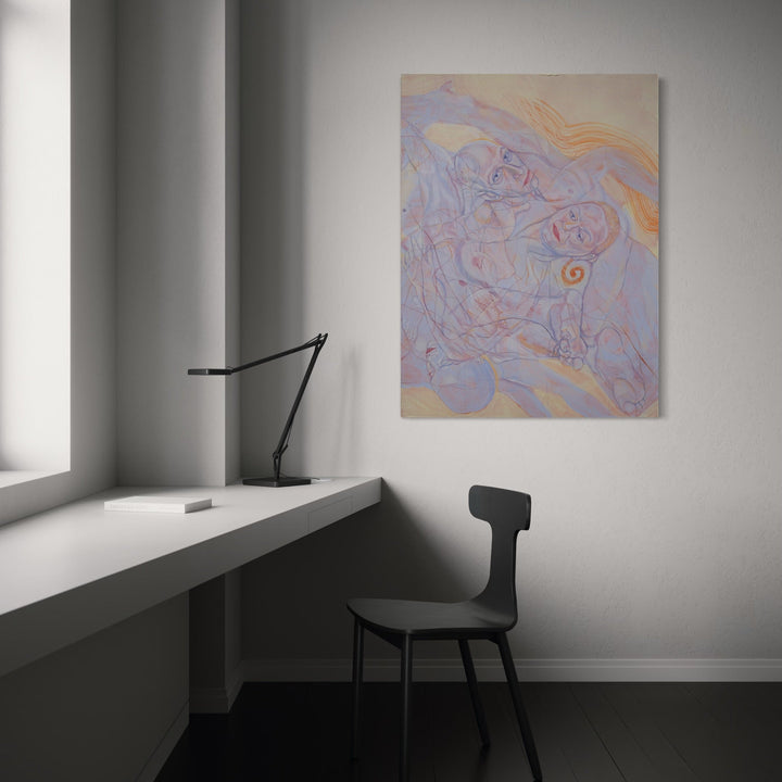 The artwork, Shimmering, by Sol Kjok, displayed in a room.