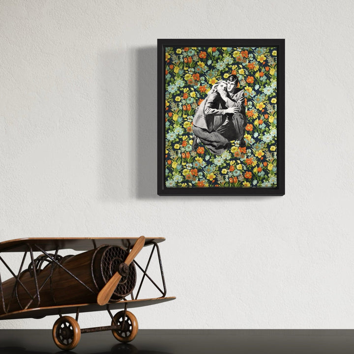 The artwork, Shush, by Theresa Gooby, displayed in a room.