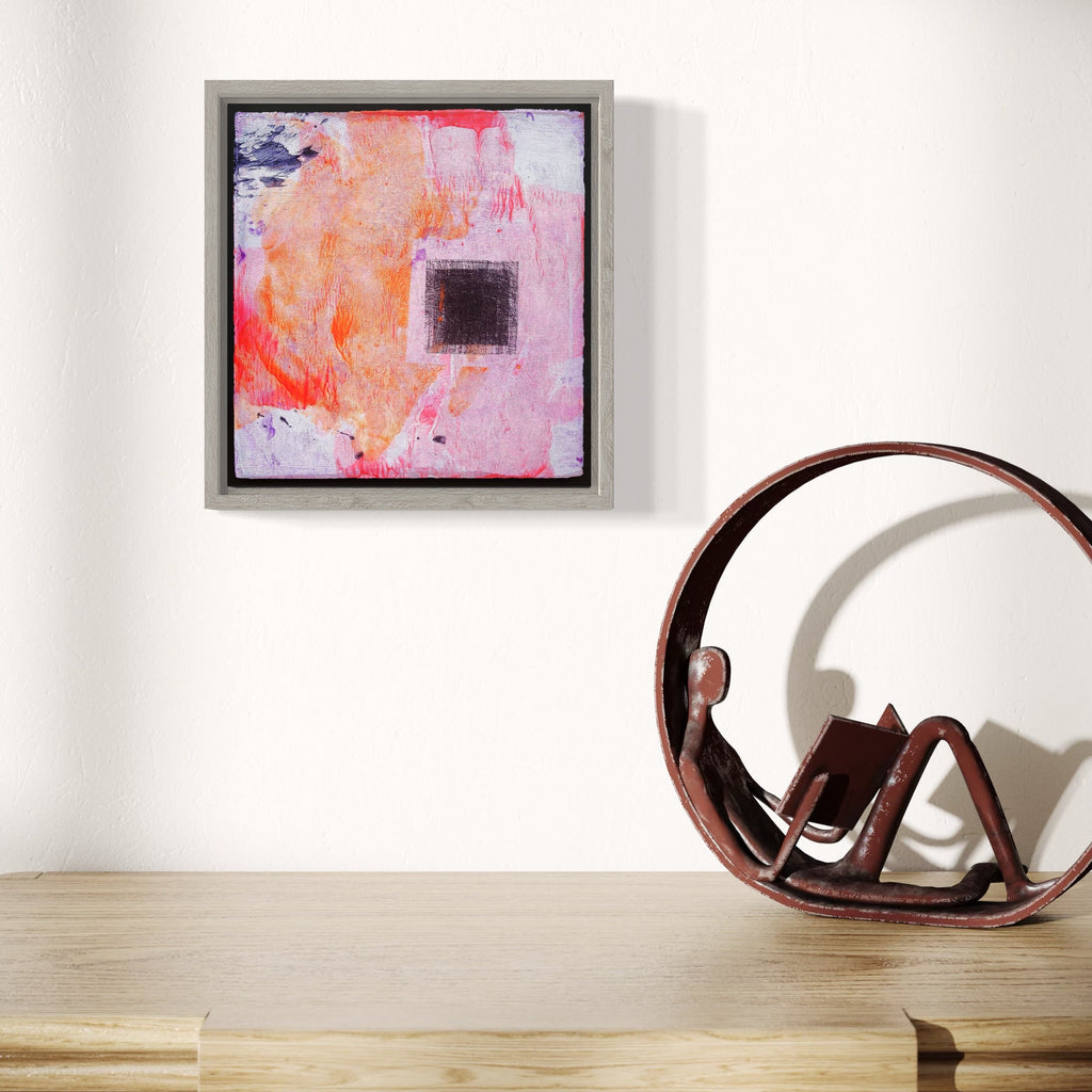 The artwork, Skin Flick 624-6, by Ken Schiano, displayed in a room.
