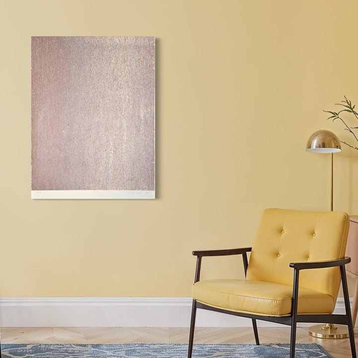 The artwork, Skywall #8, by Richard Alpert, displayed in a room.