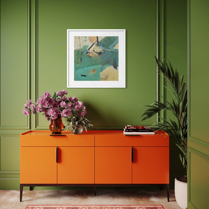 The artwork, Slight Rustle, by Penny Santy, displayed in a room.