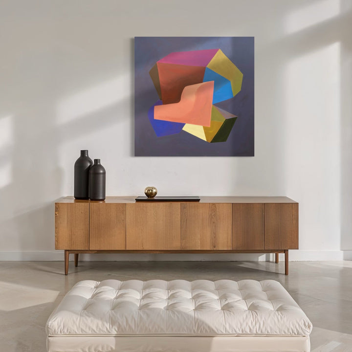 The artwork, Soft Pedal, by Karen Nielsen-Fried, displayed in a room.