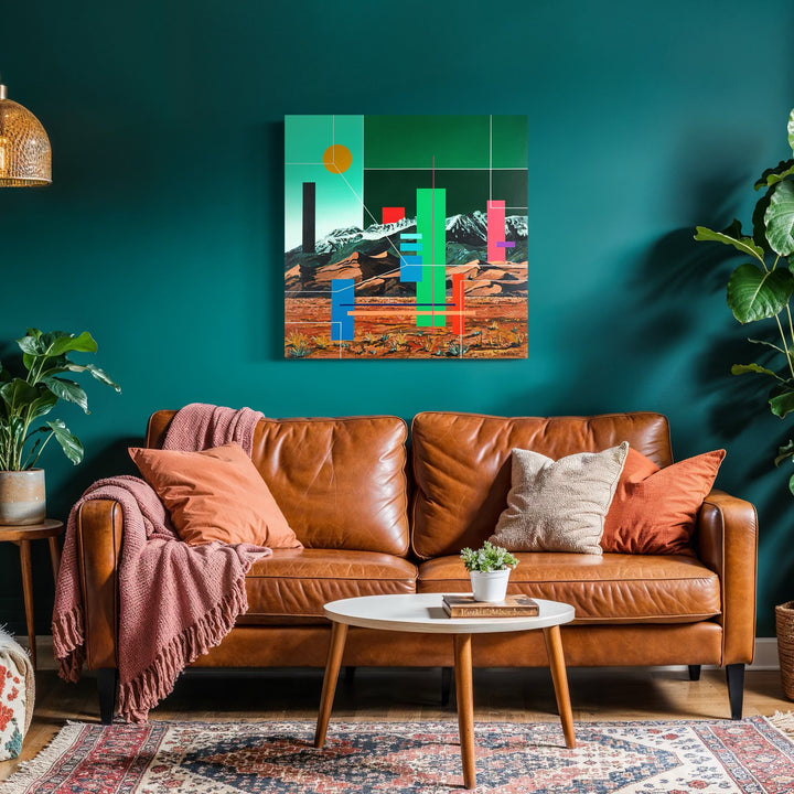 The artwork, Sometimes I Close My Eyes and Imagine You Still Care, by Adam Anglin, displayed in a room.