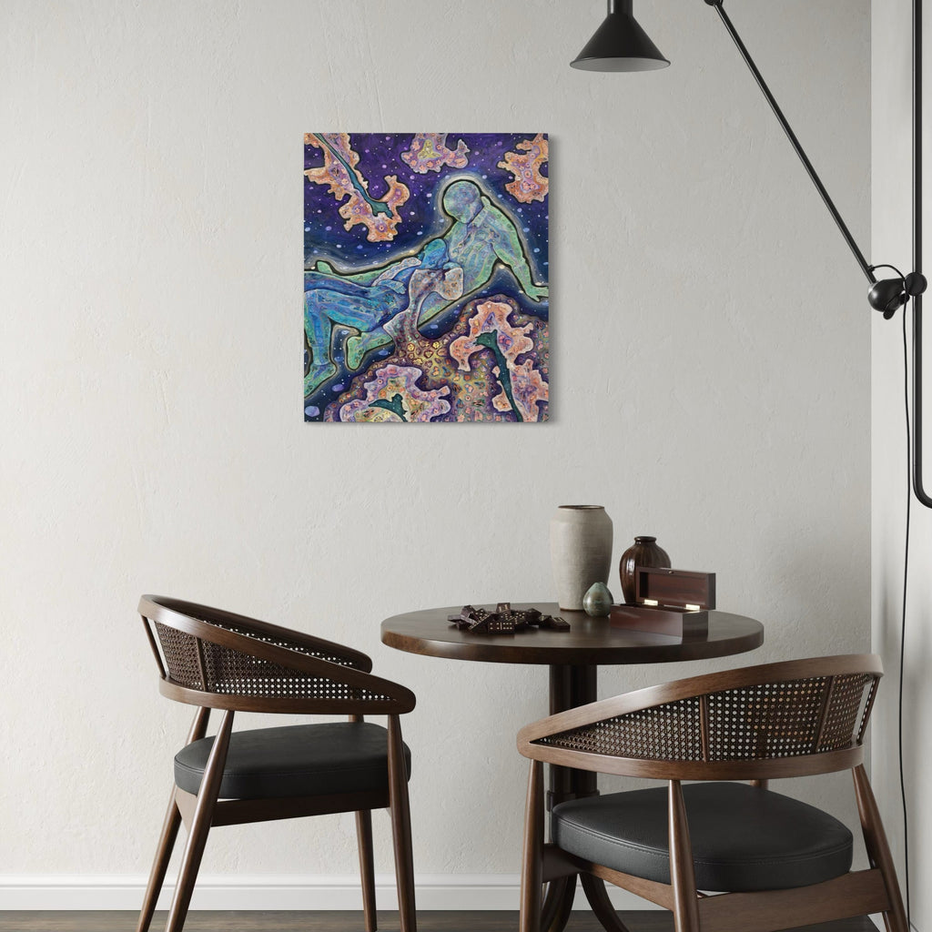 The artwork, Soul Love, by Laurie Shapiro, displayed in a room.
