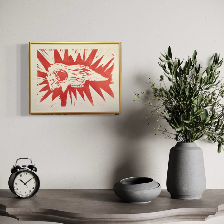 The artwork, Southern Highway, by Ashley Ranae Quick, displayed in a room.