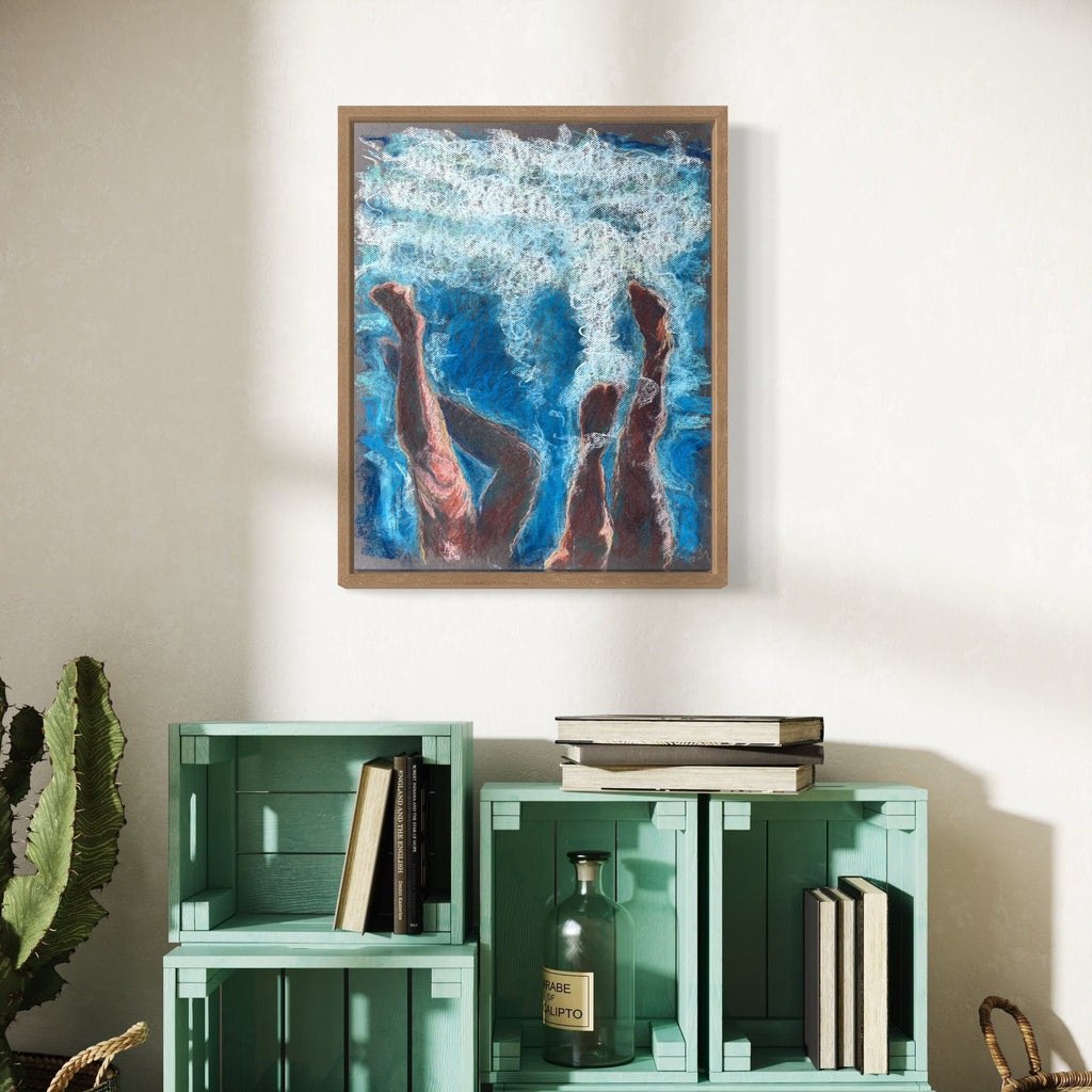 The artwork, Status Quo, by Jo Carol Mitchell-Rogers, displayed in a room.