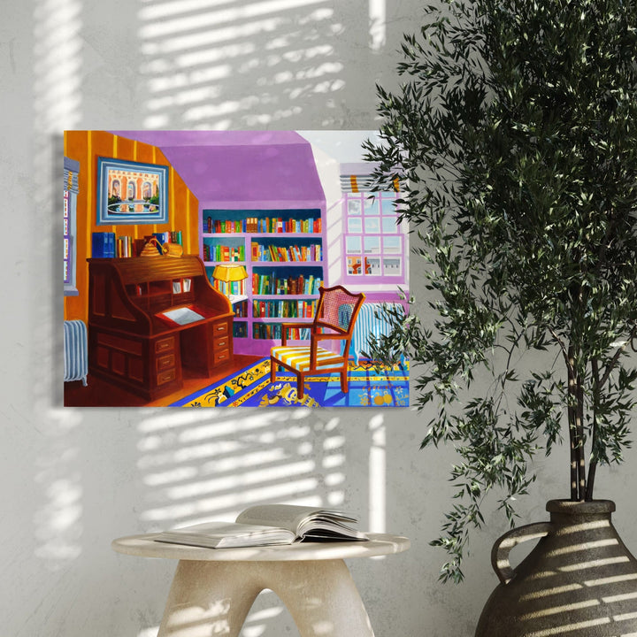 The artwork, Studio Notes, by Roxa Smith, displayed in a room.