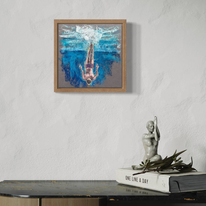 The artwork, Submerged 47, by Jo Carol Mitchell-Rogers, displayed in a room.