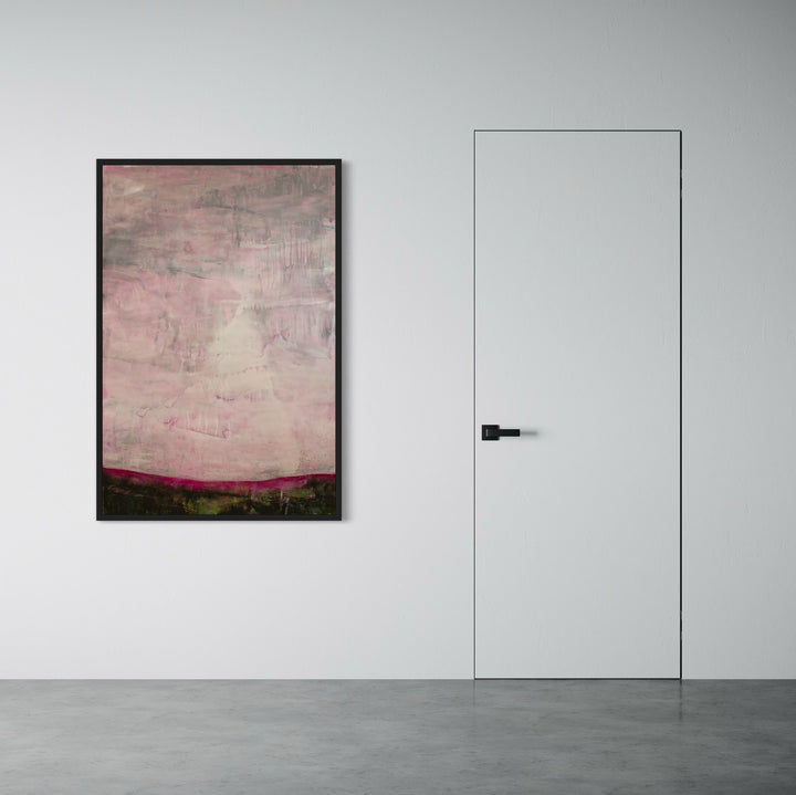 The artwork, Subtle Shift , by Deborah Chaney, displayed in a room.