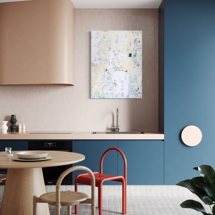 The artwork, TAFD Textured Light, by Amy Turner, displayed in a room.