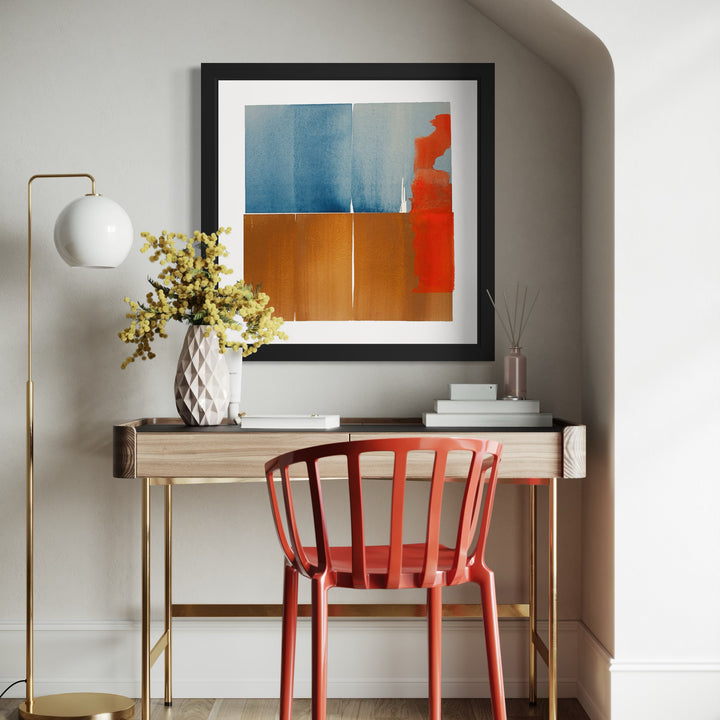 The artwork, The Assumptive Desire, by Ken Schiano, displayed in a room.