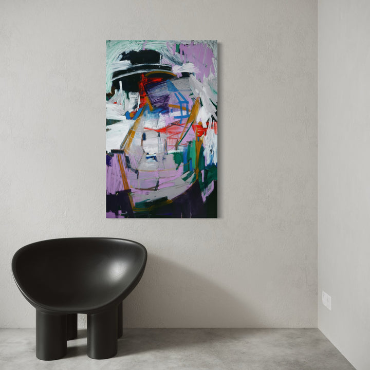 The artwork, Nostalgia, Nutcrackers, and Neverland: The Time Collapsed Inside of Me, by Lia Rodi, displayed in a room.