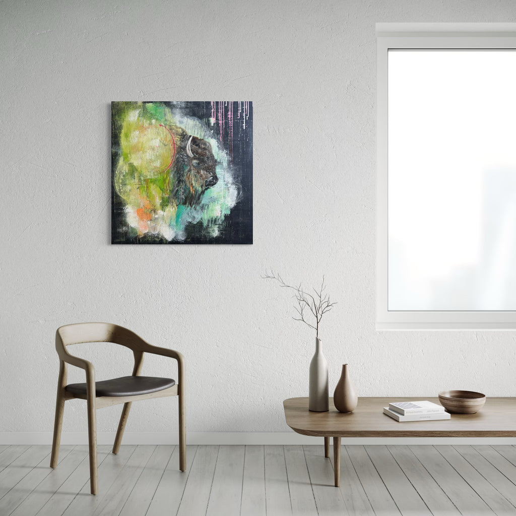 The artwork, The Dream, by Tammy Kushnir, displayed in a room.