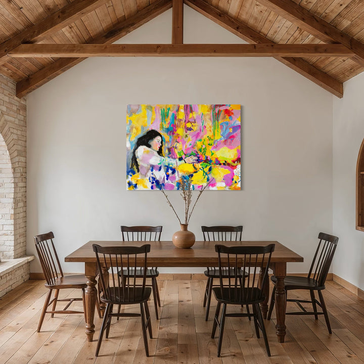 The artwork, The Dream, by Lisa Warren, displayed in a room.