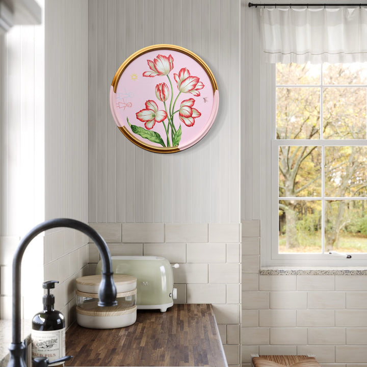 The artwork, The Garden Remembered, by Carlos Gamez de Francisco, displayed in a room.