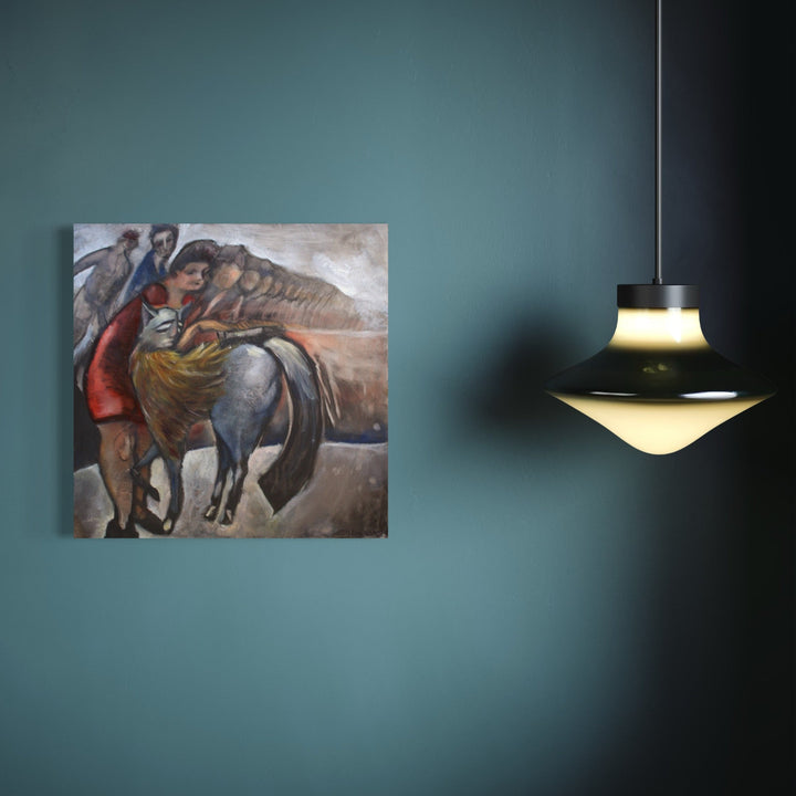 The artwork, The New Must Have for the Next Three Minutes, by Dara Theodora, displayed in a room.