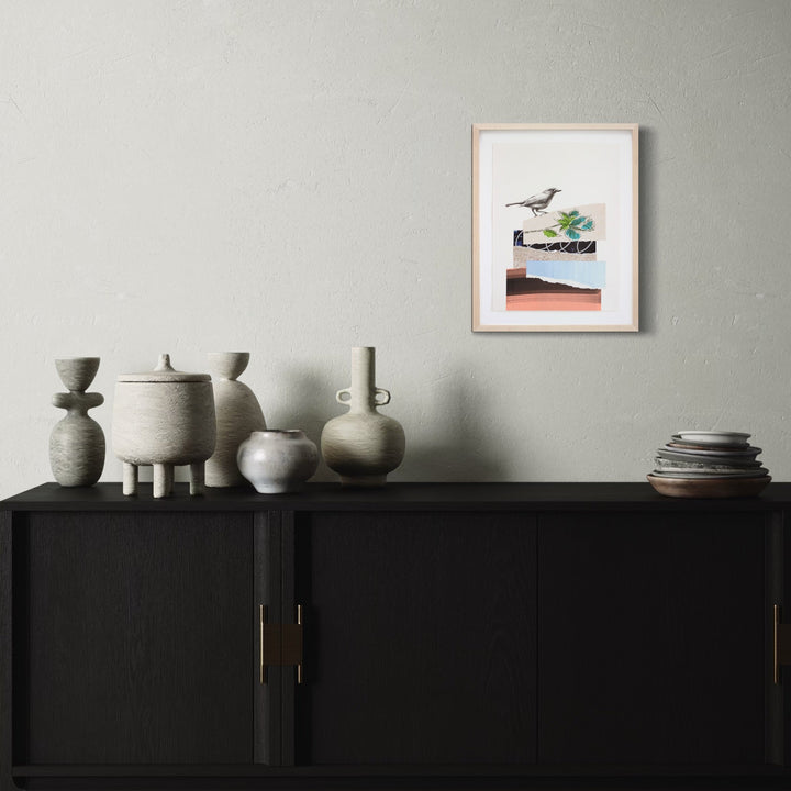 The artwork, The Rise and Fall No. 30, by Lauren Matsumoto, displayed in a room.