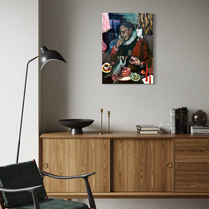 The artwork, The Spirit of Celebration, by Griffin Cordell, displayed in a room.