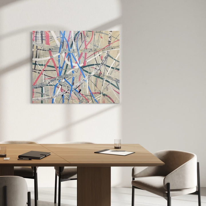 The artwork, The Work of Nature, by Shira Toren, displayed in a room.