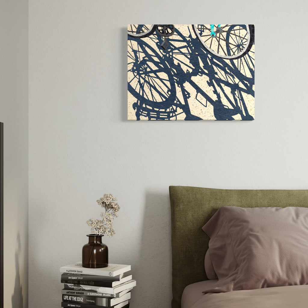 The artwork, The meet up, by Roxa Smith, displayed in a room.