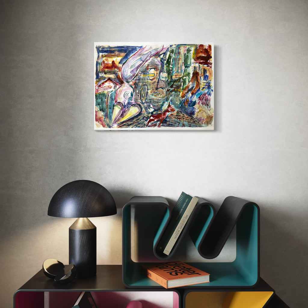 The artwork, Things I don't remember, by Dionysia Adamopoulou, displayed in a room.