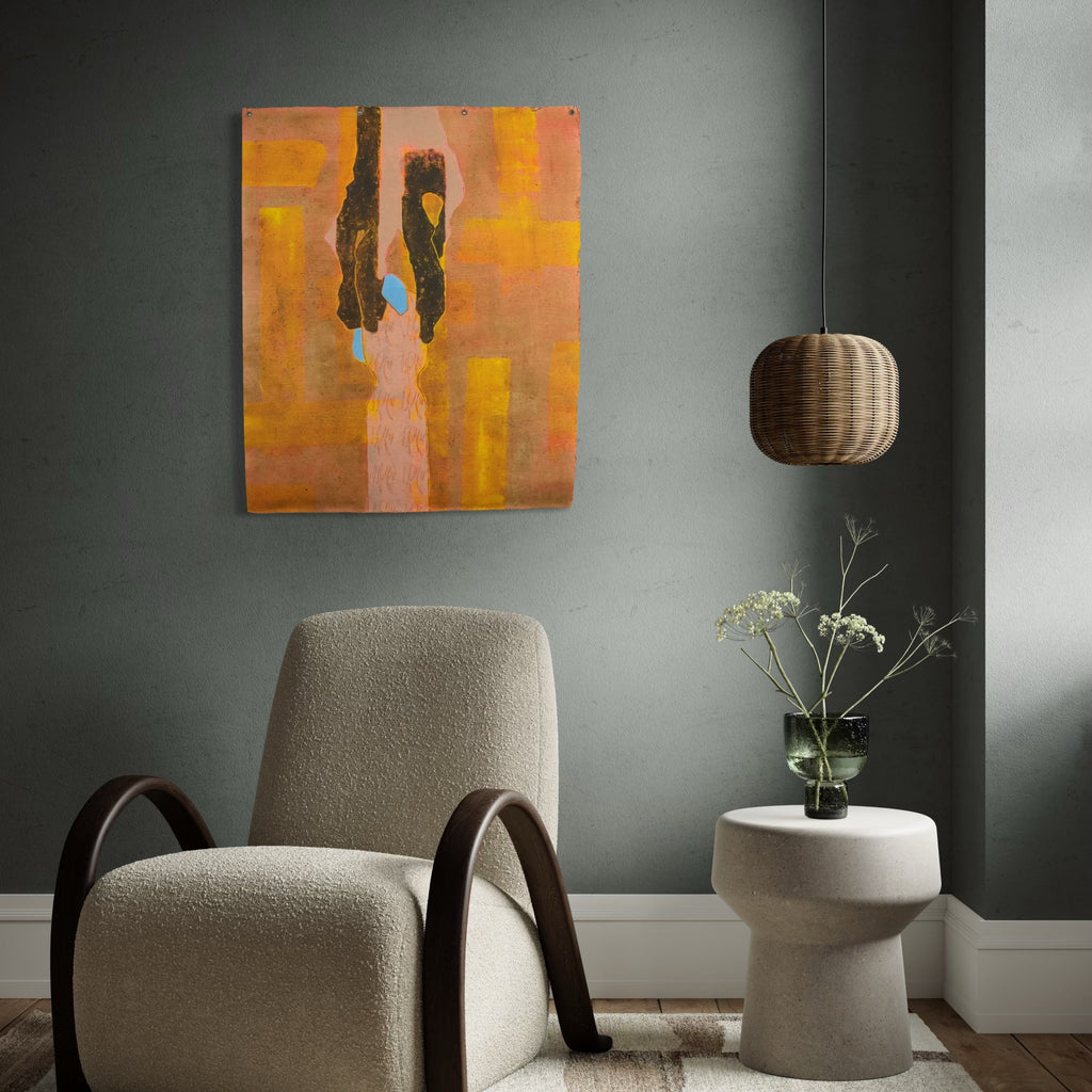 The artwork, To Be Held, by Patrick Bower, displayed in a room.