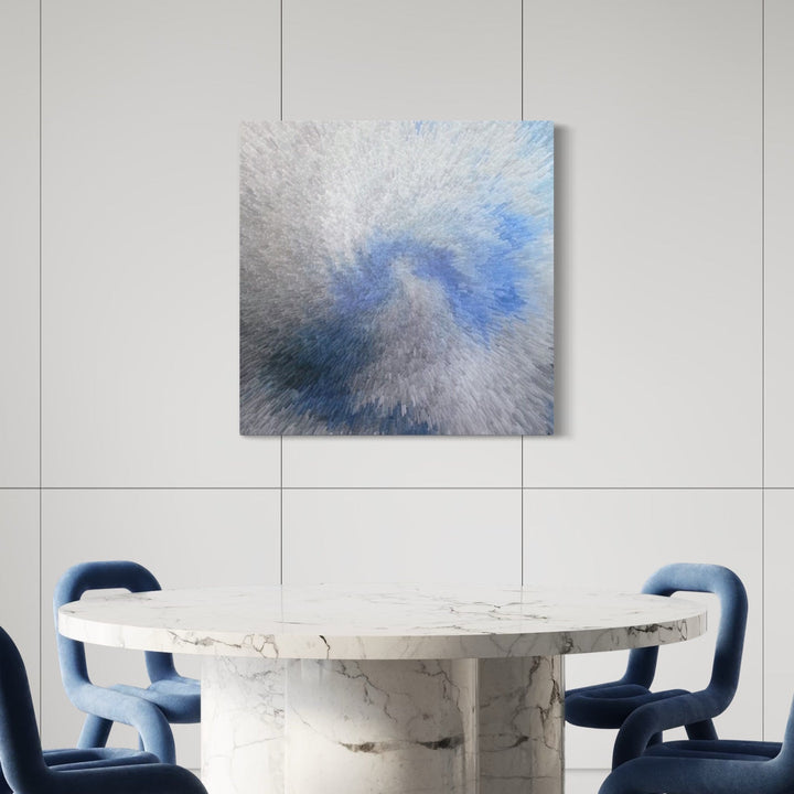 The artwork, Torro Recycled ii, by Anne Cherubim, displayed in a room.
