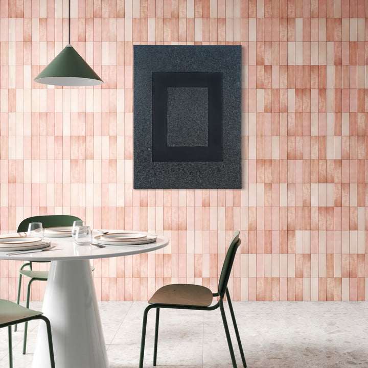 The artwork, Tough as Diamonds, by Dina AZ Salem, displayed in a room.