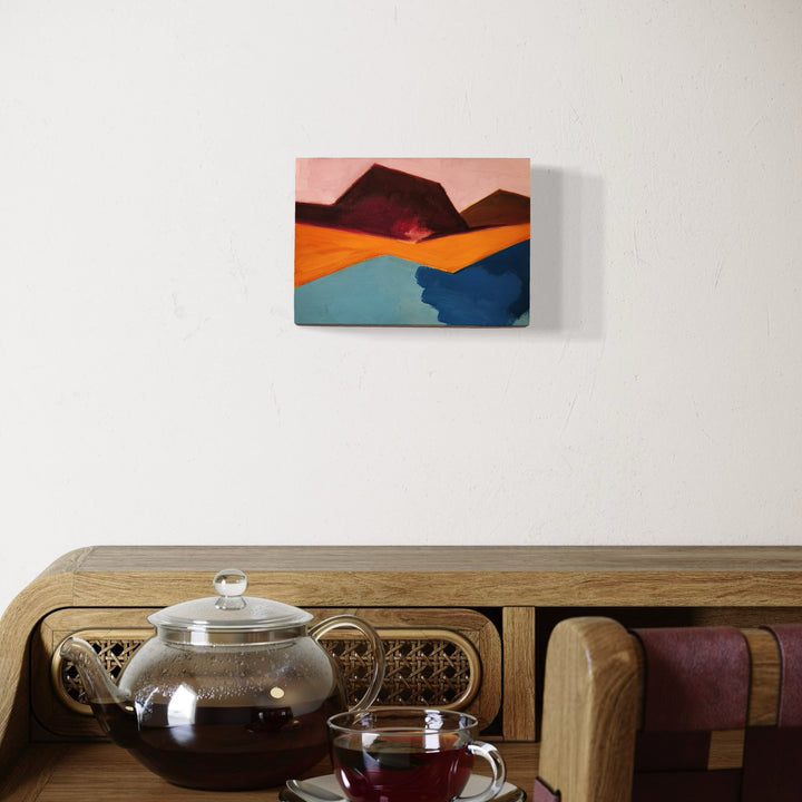 The artwork, Tunnel, by Joanie Flickinger, displayed in a room.