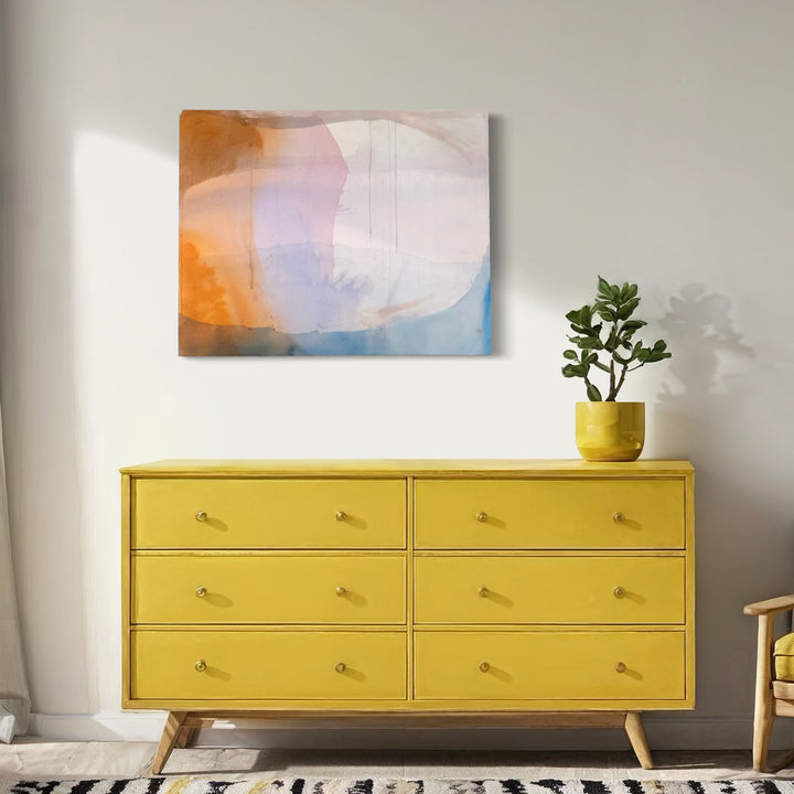 The artwork, Tunnel Vision, by Kristin Gaudio Endsley, displayed in a room.