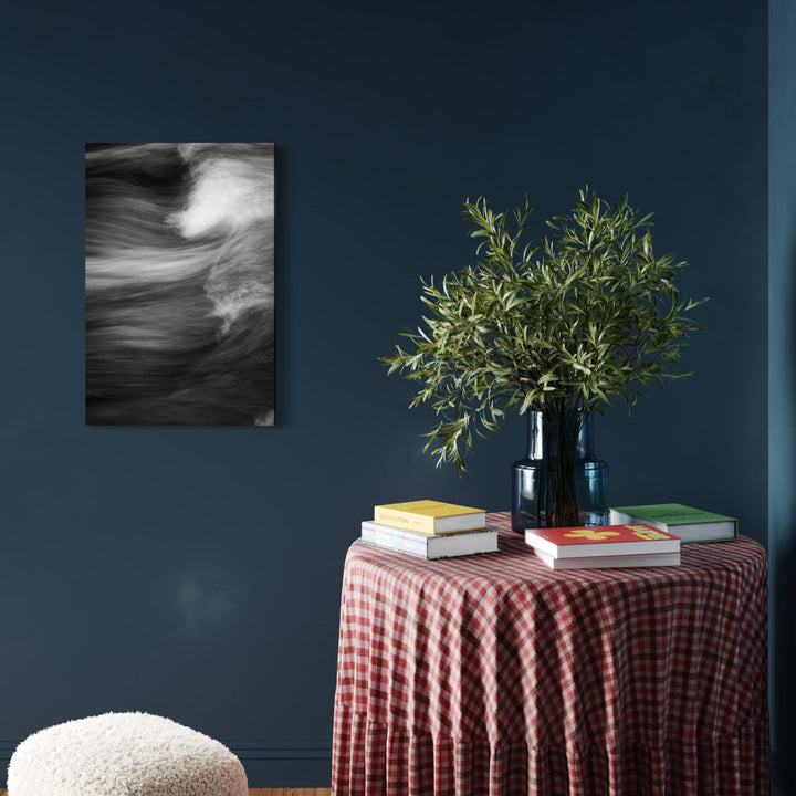 The artwork, Turbulence, by Kyle Murphy, displayed in a room.