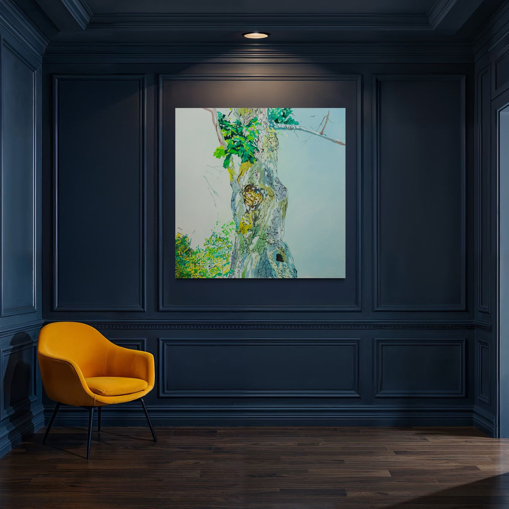 The artwork, Two Limbs, by Lisa Warren, displayed in a room.