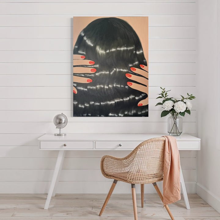 The artwork, Unseen, by Anastasia Korsakova, displayed in a room.