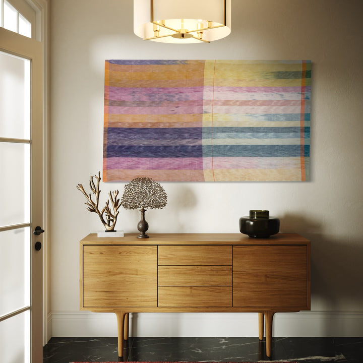 The artwork, Untitled #153, by Victoria Manganiello, displayed in a room.
