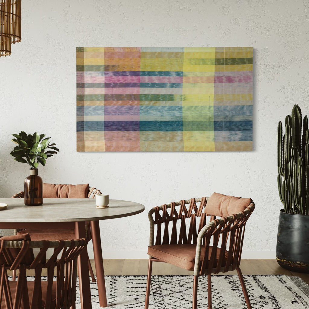 The artwork, Untitled #154, by Victoria Manganiello, displayed in a room.