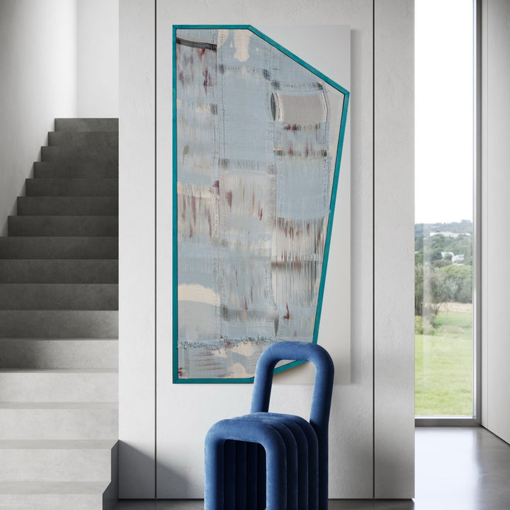 The artwork, Untitled #17, by Victoria Manganiello, displayed in a room.