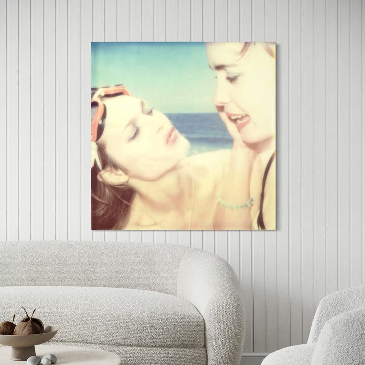 The artwork, Untitled (Beachshoot) 1400, by Stefanie Schneider, displayed in a room.