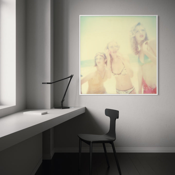 The artwork, Untitled (Beachshoot) 1418, by Stefanie Schneider, displayed in a room.
