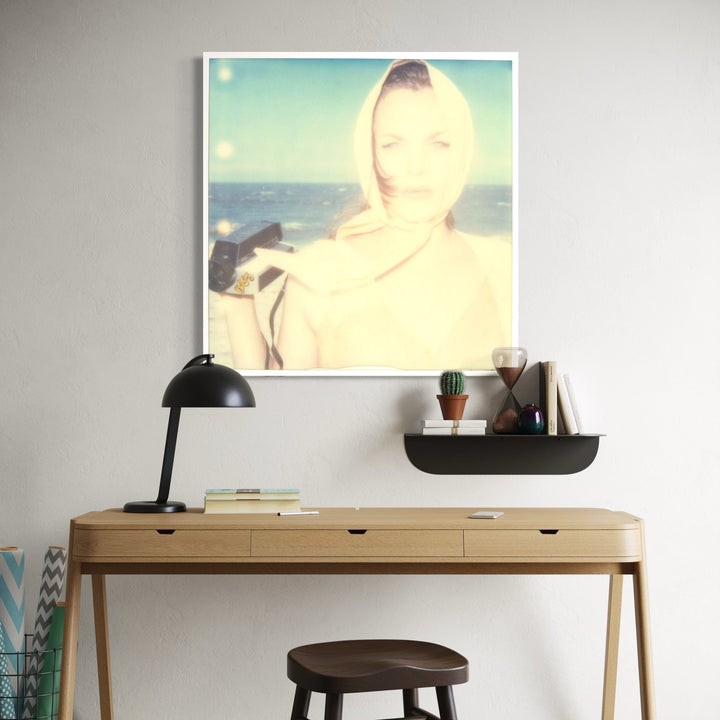 The artwork, Untitled (Beachshoot) 1461, by Stefanie Schneider, displayed in a room.