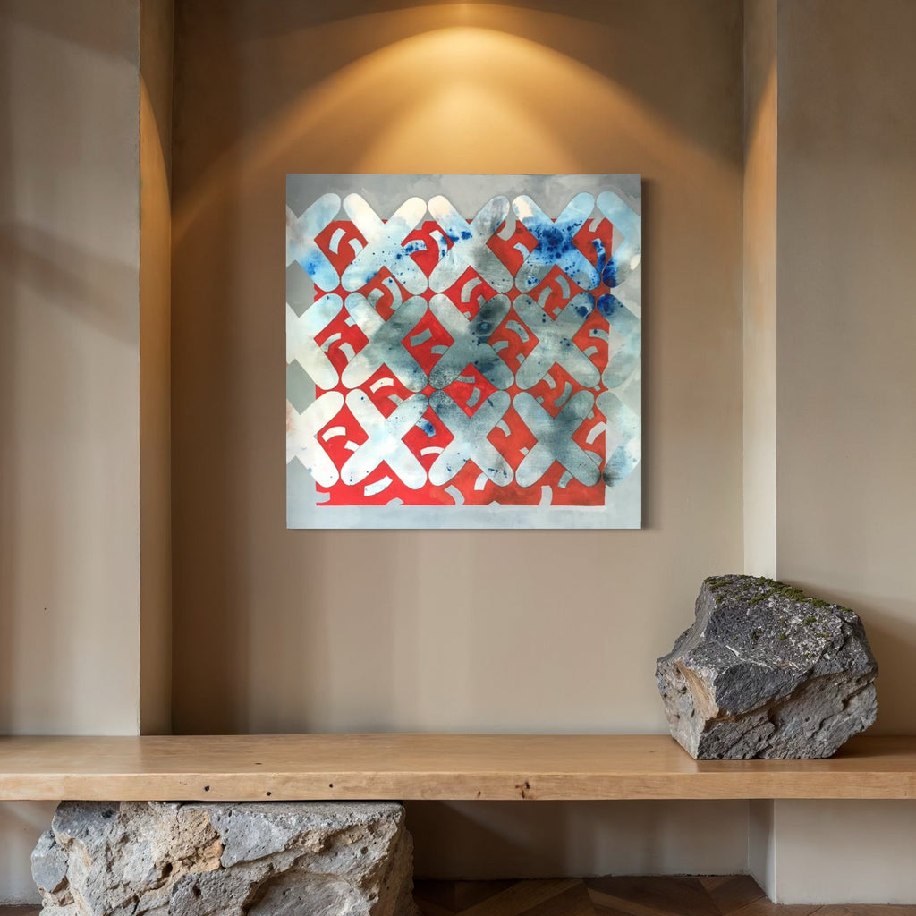 The artwork, Untitled I, by Tyler Sorgman, displayed in a room.
