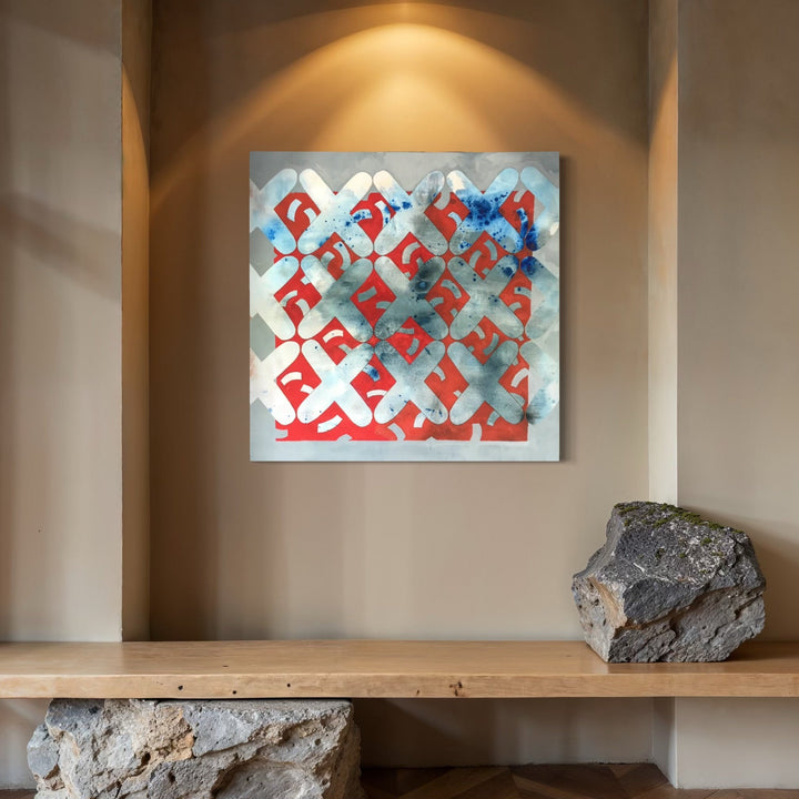 The artwork, Untitled I, by Tyler Sorgman, displayed in a room.