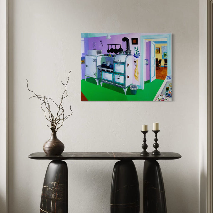 The artwork, Vestige, by Roxa Smith, displayed in a room.