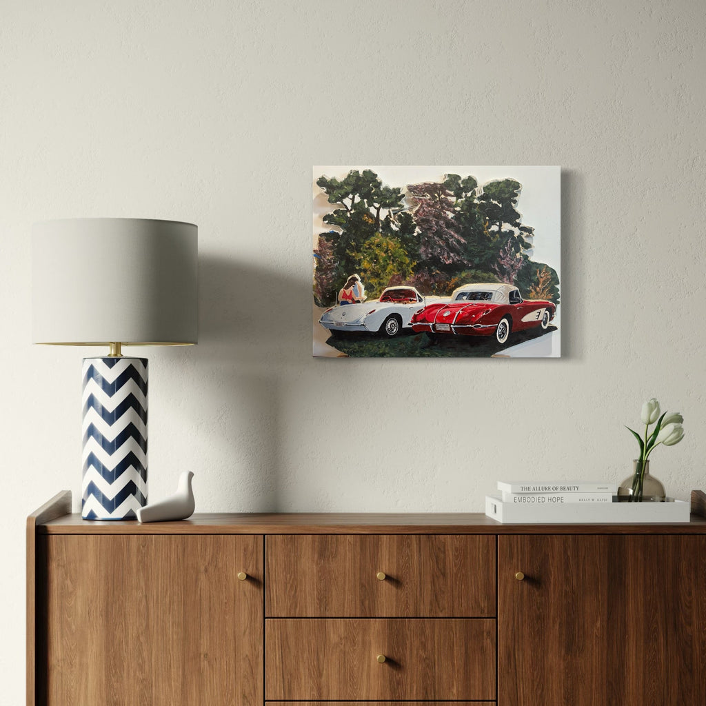 The artwork, Vetting, by Robert Dec, displayed in a room.
