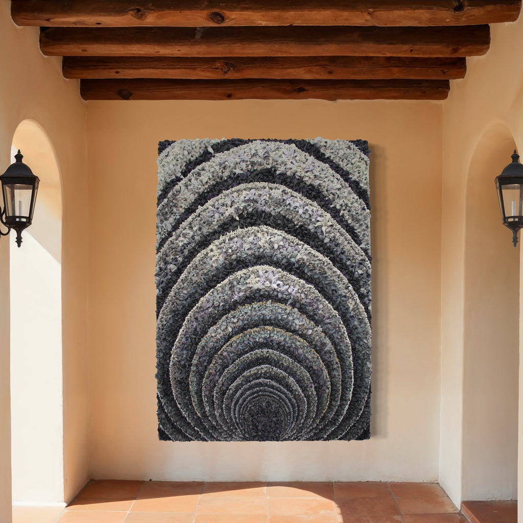 The artwork, Vortex, by Seren Morey, displayed in a room.