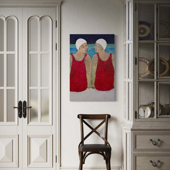 The artwork, WE'VE GOT THIS, by Dobee Snowber, displayed in a room.
