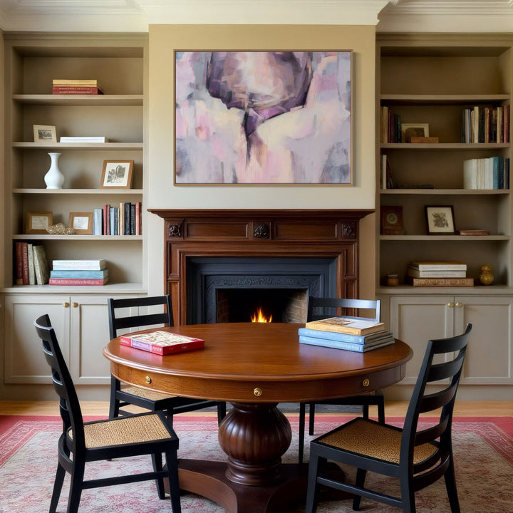 The artwork, Walk Inside Your Story, by Ann Flemings, displayed in a room.